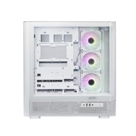 Carcasa ATX Abysm Danube Sava H500 II Air Blanca 4 Ventiladores ARGB Cristal Templado