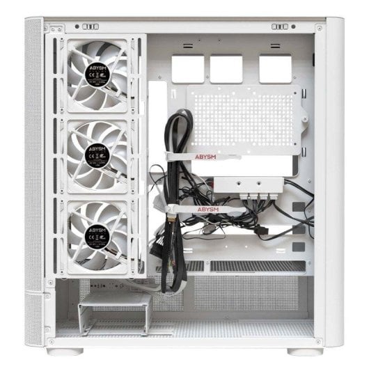 Caja Abysm Danube Sava H500 II Air ATX Blanca 4 Ventiladores ARGB Cristal Templado