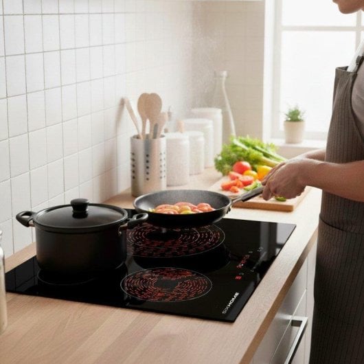 Placa vitrocerámica SIXHOME SXHPV60N1 60 cm 3 zonas Control táctil