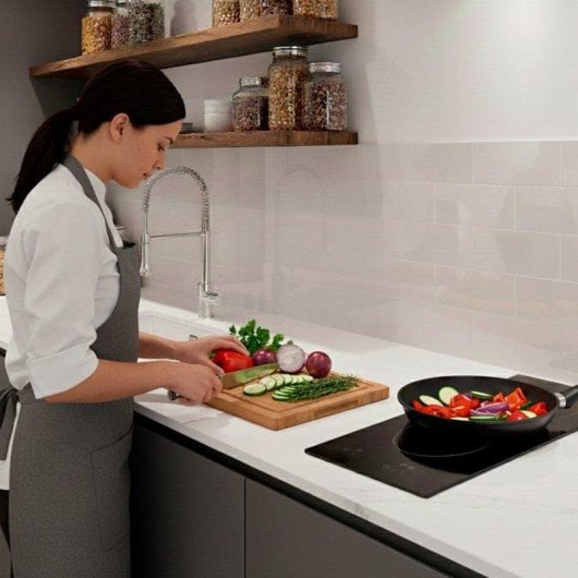 Placa vitrocerámica SIXHOME SXHPV30N 30 cm 2 zonas control táctil 9 niveles