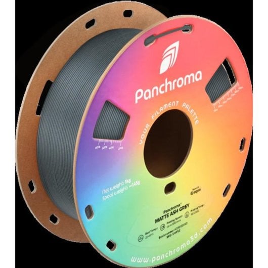 Filament PLA Polymaker Panchroma Matte Gris/Argenté 1,75 mm Finition Mate