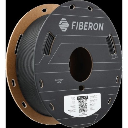 Filamento PETG Polymaker Fiberon FB04001 Nero 1,75 mm Carbonio Riciclato