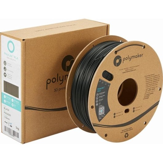 Filamento PLA Polymaker PolyLite PA02001 Nero 1,75 mm Facile Stampa
