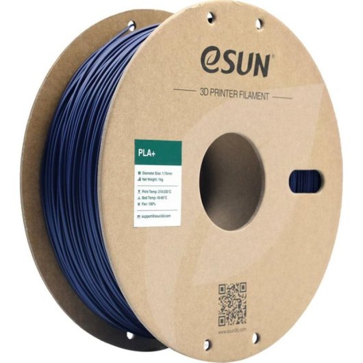 Filamento PLA+ eSUN PLA+175D-U1P1 Azul 1,75 mm Alta Tenacidad y Compatibilidad