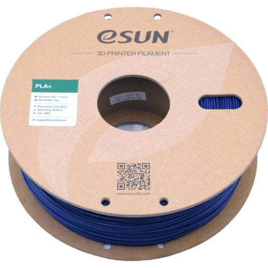 Filamento PLA+ eSUN PLA+175D-U1P1 Azul 1,75 mm Alta Tenacidad y Compatibilidad