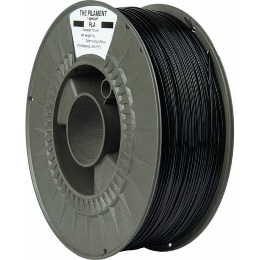 Filamento PLA The Filament TF-24000 Negro 1,75 mm Bobina Reciclada Fácil Impresión