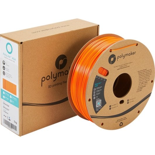 Filamento ASA Polymaker PF01007 Laranja 1,75 mm Resistência UV Temperatura
