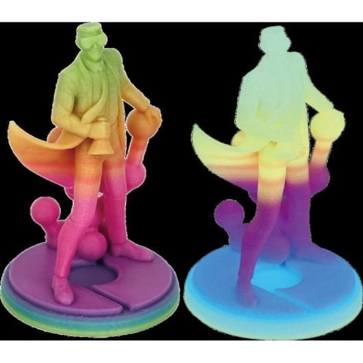Filamento PLA Polymaker Panchroma Gradient Luminous Multicolor 1,75 mm Brilla en la Oscuridad