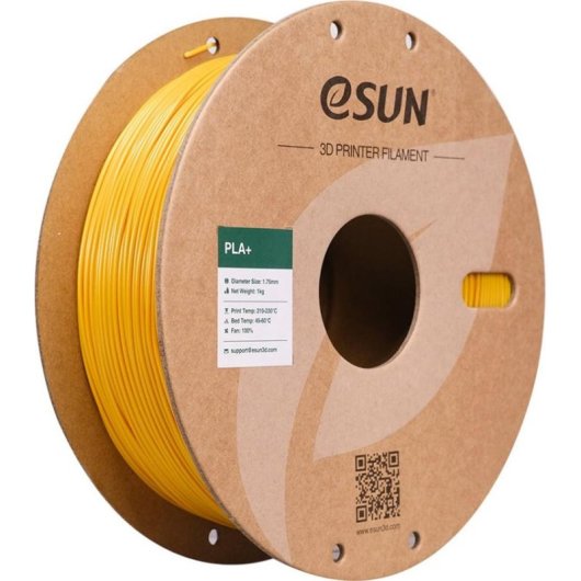 Filamento PLA+ eSUN PLA+175J1P1 Oro 1,75 mm Bobina Alta Tenacità