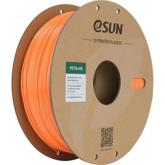 Filament PETG eSUN PETG+HS175O1P1 Orange 1,75 mm Hochgeschwindigkeit Chemikalienbeständig