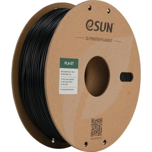 Filamento PLA eSUN PLA-ST Negro 1,75 mm Alta Resistencia Impacto