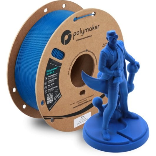 Filamento PLA-HT Polymaker PA17004 Azul 1,75 mm Alta Resistencia 300 mm/s