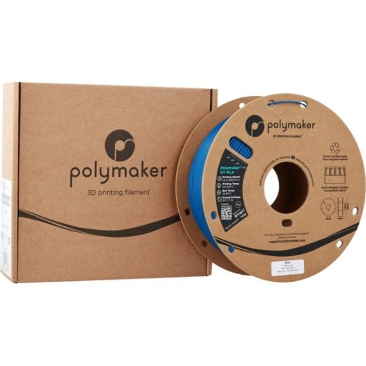 Filamento PLA-HT Polymaker PA17004 Azul 1,75 mm Alta Resistencia 300 mm/s