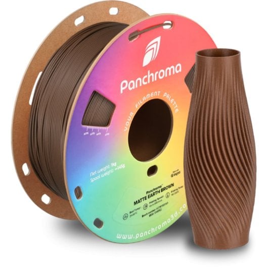 Filamento PLA Polymaker Panchroma Matte Marrone 1,75 mm Superficie Opaca Facile Stampa