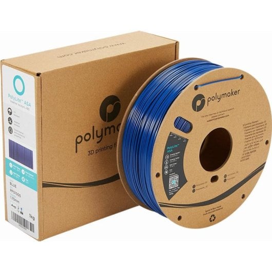 Filamento ASA Polymaker PF01005 Azul 1,75 mm Alta Resistência UV e Calor