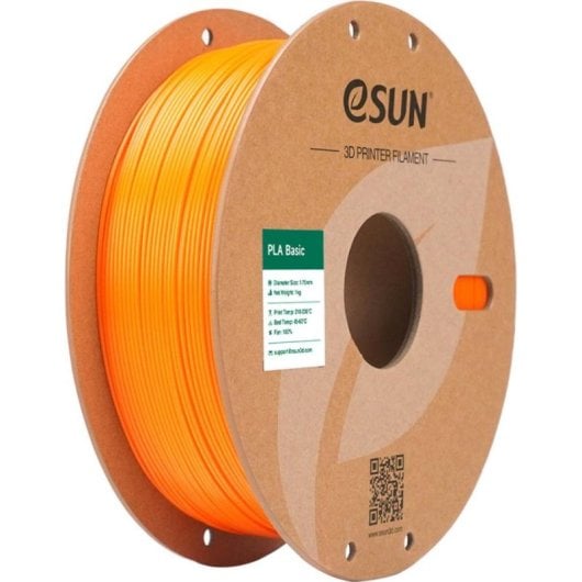 Filament PLA eSUN PLA-Basic175O1P1 Orange 1,75 mm Hochfluessig Schnelldruck