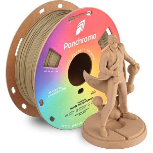 Filamento PLA Polymaker Panchroma Matte Marrom 1,75 mm Acabamento Mate