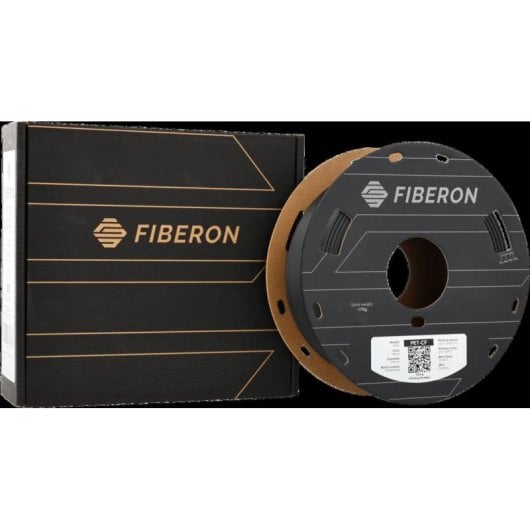 Filamento PET con carbono Polymaker Fiberon FL01001 Negro 1,75 mm Rigidez Superior