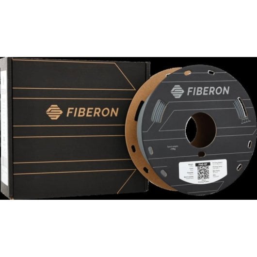 Filamento Nylon Polymaker Fiberon PA6-GF25 Gris 1,75 mm Alta Resistencia Vidrio