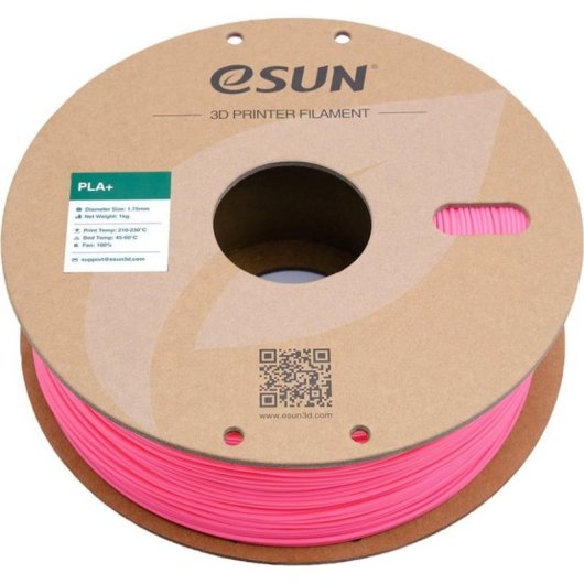Filamento PLA+ eSUN PLA+175P1P1 Rosa 1,75 mm Alta Tenacidad Bobina Vacuum