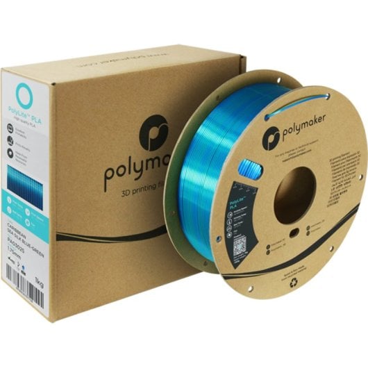 Filamento PLA Polymaker PolyLite Dual Silk Multicolor 1,75 mm Efecto Sedoso Fácil Procesamiento