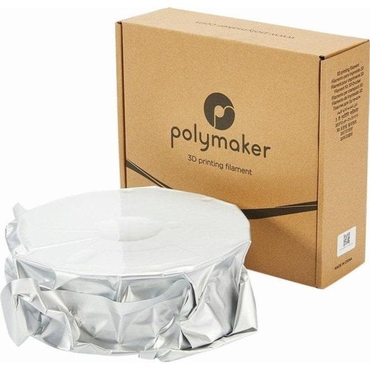 Filamento PETG Polymaker PolyLite PB01002 Blanco 1,75 mm Gran Claridad Fácil Impresión