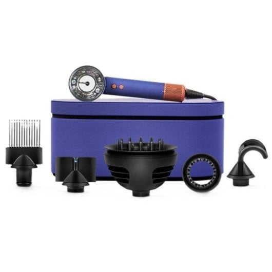 Sèche-cheveux Ionique Professionnel Dyson Supersonic Nural HD16 1600W 4 Températures 3 Vitesses avec Accessoires Bleu Vinca/Topaz