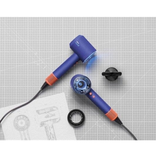 Secador Dyson Supersonic Nural HD16 azul vinca/topaz iónico digital 1600W