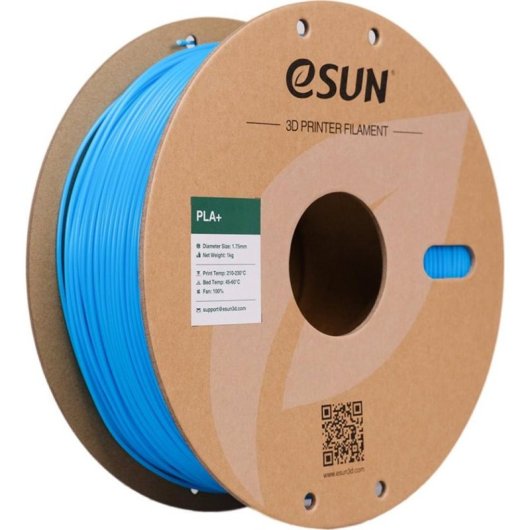 Filamento PLA+ eSUN PLA+175Q-U1P1 Azul 1,75 mm Alta Tenacidad Refill