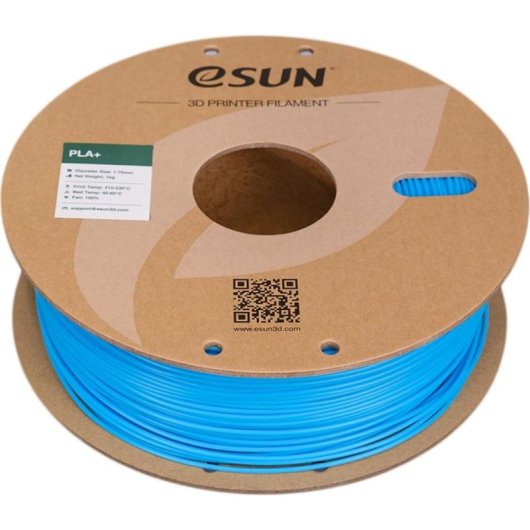 Filamento PLA+ eSUN PLA+175Q-U1P1 Azul 1,75 mm Alta Tenacidad Refill