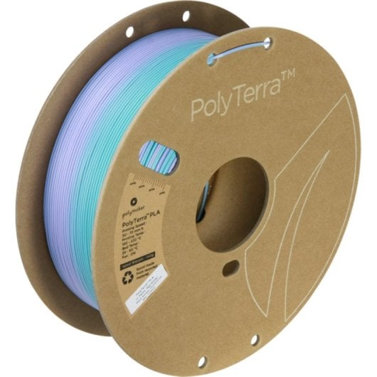 Filamento PLA Polymaker PolyTerra PA04038 Multicolor 1,75 mm Sostenible Impresión Fácil