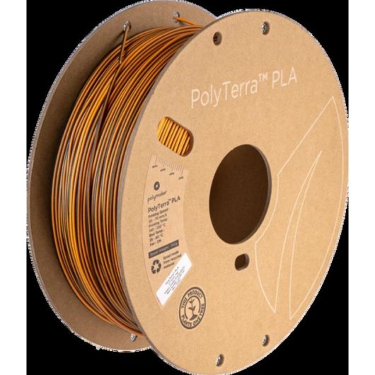 Filamento PLA Polymaker PolyTerra Dual Multicolor 1,75 mm Superfície Mate