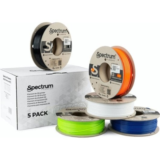 Filamento PET-G Spectrum 80748 Set Premium Multicolore 1,75 mm Bobine Cartone Ecologico