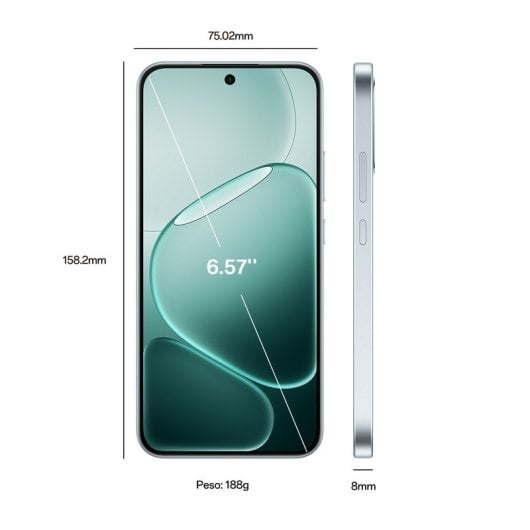 Oppo A6 Pro 8GB 256GB 6.57" AMOLED 120Hz 5G Dual SIM 6500mAh 80W Android 15 Blau