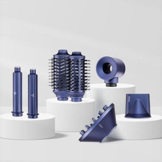 Multistyler Ufesa Pro Glam Silk 1400W Coanda Ionique 3 Températures 6 Accessoires Bleu