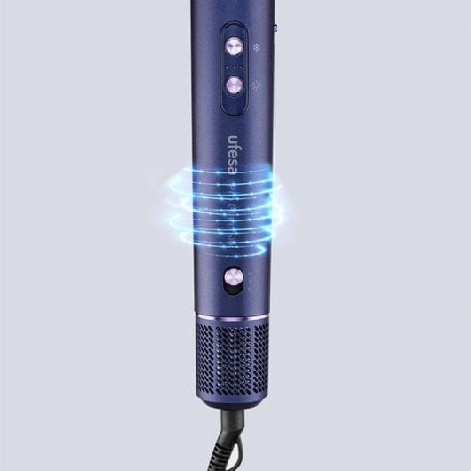 Moldeador de Pelo Ufesa Pro Glam Silk 1400W Motor Digital 6 Accesorios Azul