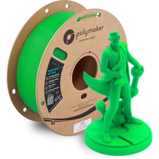 Filamento PLA-HT Polymaker PA17006 Verde 1,75 mm Alta Estabilidad Térmica