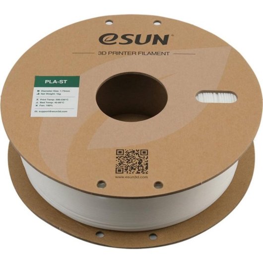 Filamento PLA eSUN PLA-ST PLA-ST175W1P1 Branco 1,75 mm Alta Resistência