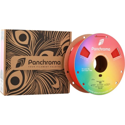 Filamento PLA Polymaker Panchroma Basic Rojo 1,75 mm Alta Velocidad