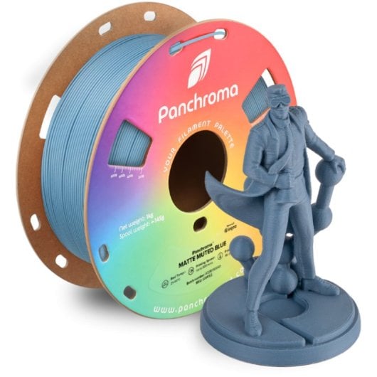 Filament PLA Polymaker Panchroma Matte Bleu 1,75 mm Aspect Mat Impression Facile