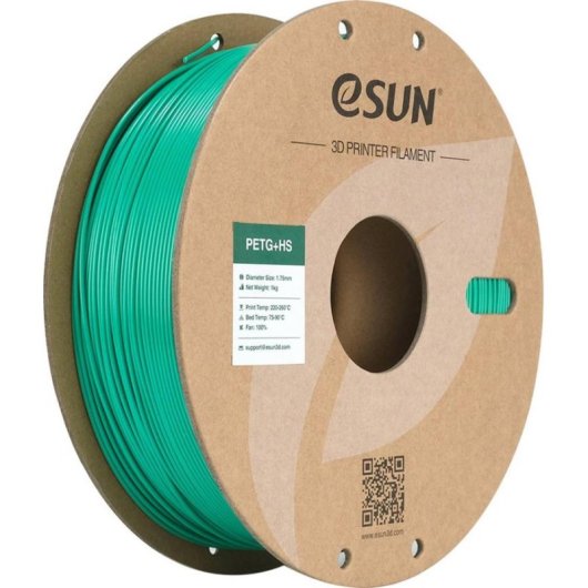 Filament PETG eSUN PETG+HS175G1P1 Grün 1,75 mm Hochgeschwindigkeitsdruck widerstandsfähig