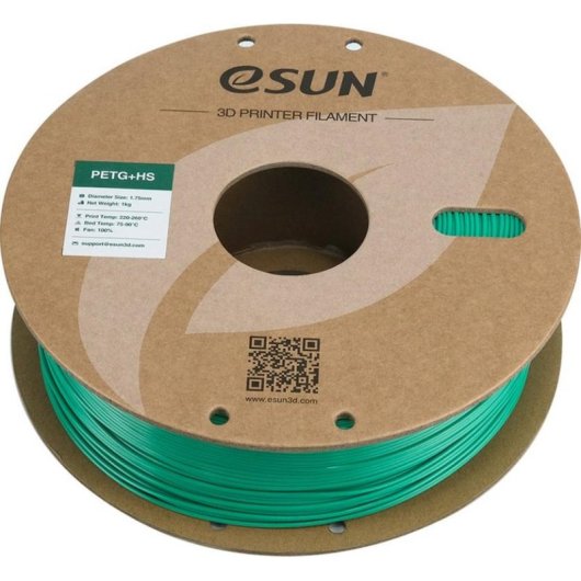 Filament PETG eSUN PETG+HS175G1P1 Grün 1,75 mm Hochgeschwindigkeitsdruck widerstandsfähig