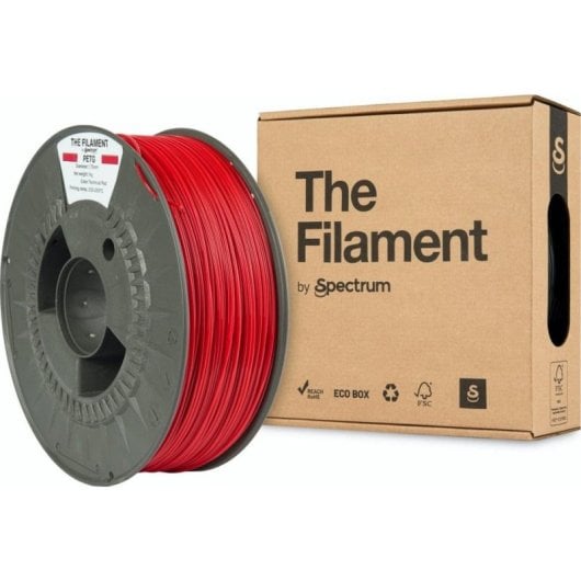 Filamento PETG The Filament TF-24020 Rosso 1,75 mm Bobina Riciclata Flessibile