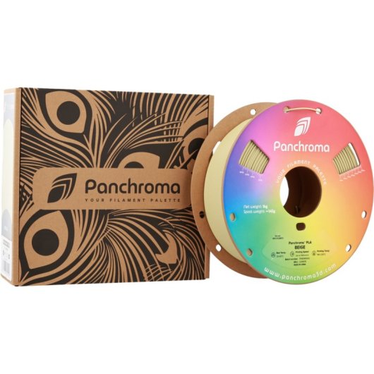 Filamento PLA Polymaker Panchroma Basic Beige 1,75 mm Fácil Impresión Alta Velocidad Superficies lisas