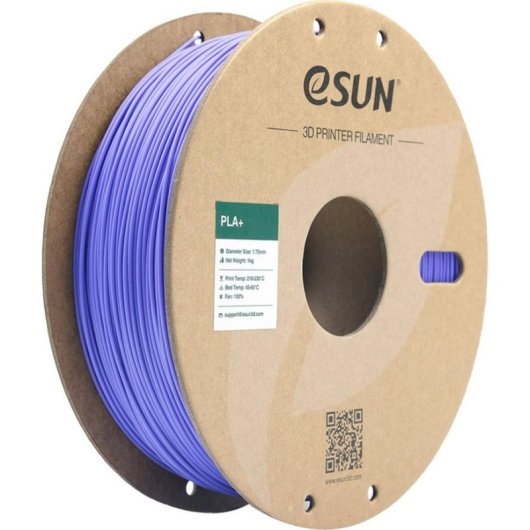 Filamento PLA Plus eSUN PLA+175O-VP1P1 Violeta 1,75 mm Mejor Tenacidad Refill