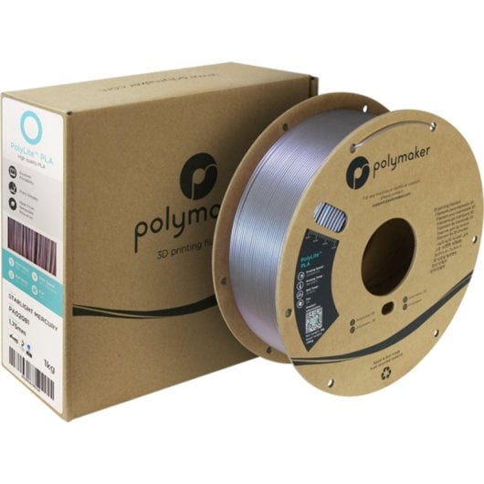 Filamento PLA Polymaker PolyLite PLA Starlight Especial 1,75 mm Efeito Mudança de Cor