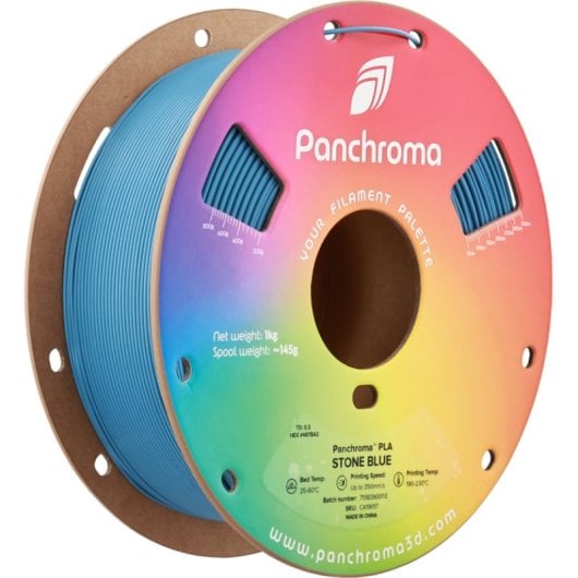 Filamento PLA Polymaker Panchroma CA19017 Azul 1,75 mm Alta Velocidad Fácil Impresión