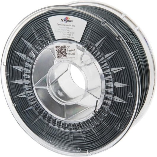 Filament ASA Spectrum 80301 Grau Silber 1,75 mm UV-Beständig Glänzend