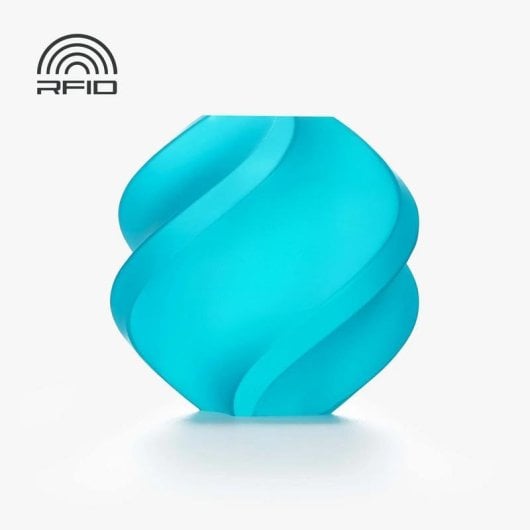 Filamento PLA Bambu Lab A17-B2 Turquesa 1,75 mm Translucido Spool Reutilizable