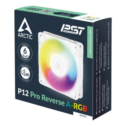 Luftkühlung Arctic 120mm Freezer P12 Pro Reverse A-RGB PWM Weiß Beleuchtung